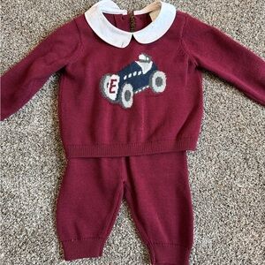 Edgehill Collection Burgundy and Navy Kids Matching Set